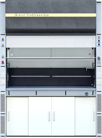 Устойчивый к кислоте и щелочи вытяжной шкаф с управлением от ПЛК в химической лаборатории